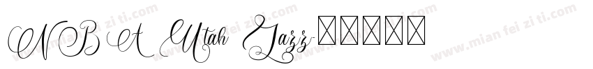 NBA Utah Jazz字体转换